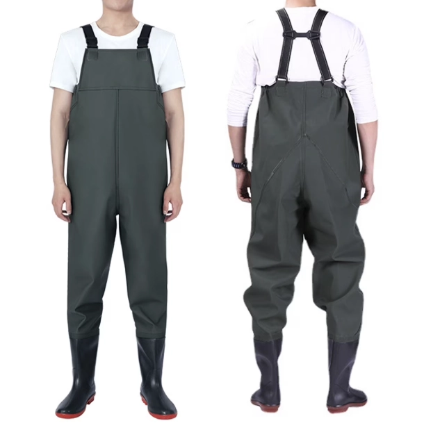 Fishing waders with boots