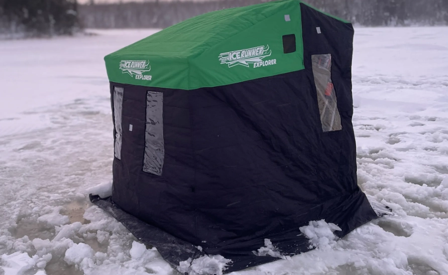 flip over ice shelter