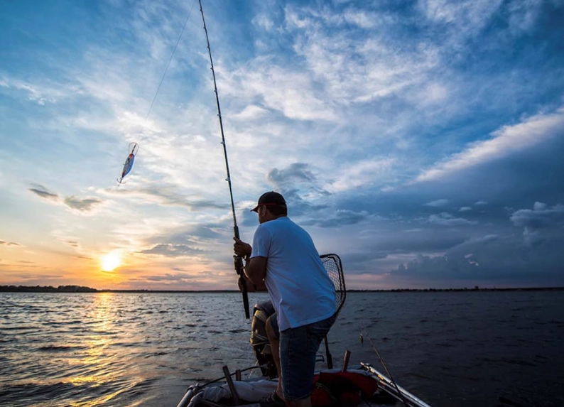 night fishing lights