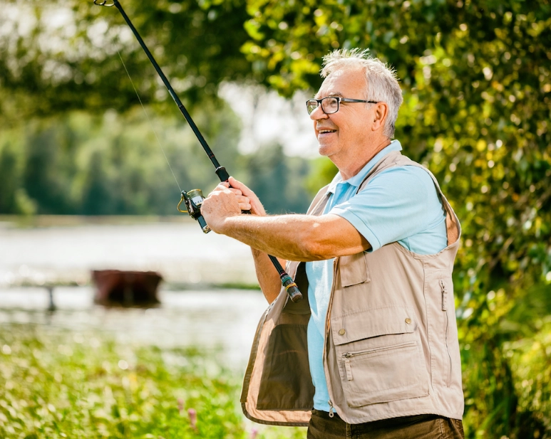 senior fishing gear