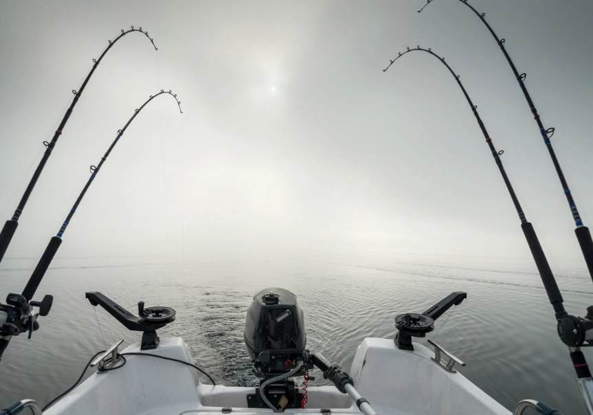 basic boat fishing setup
